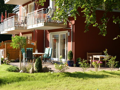 Garten Ferienwohnung Silbermöwe